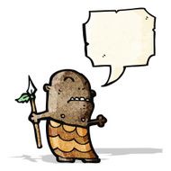cartoon tribal man N10
