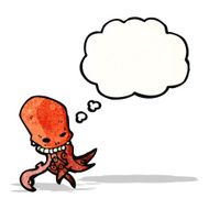 skull monster cartoon