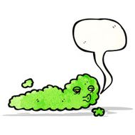 cartoon gas cloud monster