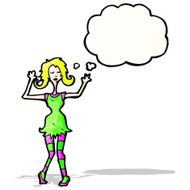 cartoon dancing woman N4