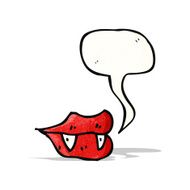 Cartoon Vampire Lips N13