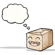 cartoon grinning box