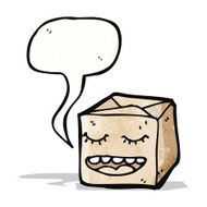 talking mail package cartoon N2
