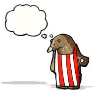 cartoon bear in apron
