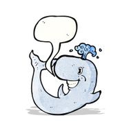 happy cartoon whale N2