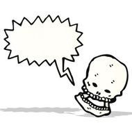 laughing skull cartoon N3