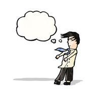 cartoon man in windy weather N2