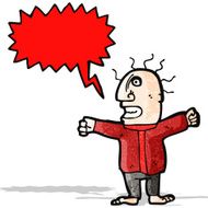 cartoon shouting man N30