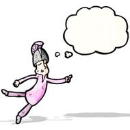 cartoon magic man with helmet