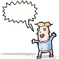 cartoon excited man N23