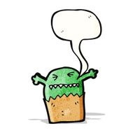 cartoon small monster