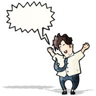 happy cartoon man N9