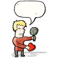 cartoon romantic man N2