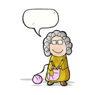 child's drawing of an old woman N5