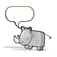 child's drawing of a rhinoceros