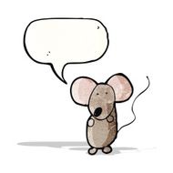 child's drawing of a mouse