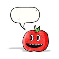 talking apple cartoon