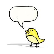 cartoon little bird N18