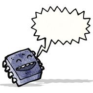 cartoon computer microchip