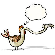 cartoon clucking chicken N3