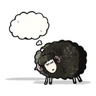 cartoon black sheep N8