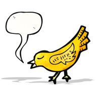 cartoon singing bird N11