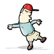 Cartoon Skater Boy N13