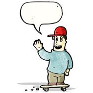 Cartoon Skateboarder N3