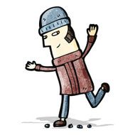 cartoon running man N3