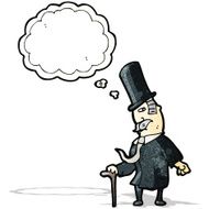 cartoon man wealthy