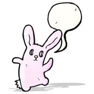 cartoon pink bunny rabbit N8
