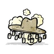 cartoon australian hat