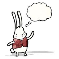 cartoon white rabbit N8