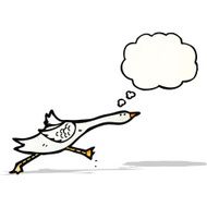 cartoon running goose N2