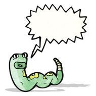 cartoon hissing snake N9