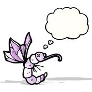 funny cartoon caterpillar