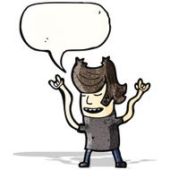cartoon rock music fan