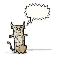 cartoon cow mooing