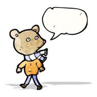 cartoon bear in clothes N2