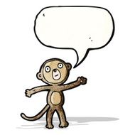 Funny Cartoon Monkey N27