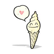 cartoon ice cream cone character N4