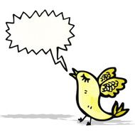 cartoon singing bird N15