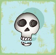 halloween cartoon skull N3