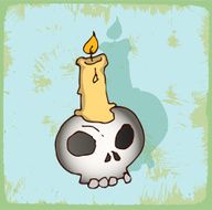 halloween cartoon skull N4