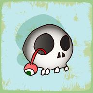 halloween cartoon skull N5