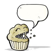 cartoon cupcake N56
