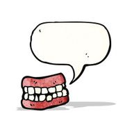 cartoon false teeth N2