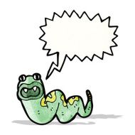 cartoon hissing snake N10