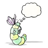 cartoon funny fat butterfly N2