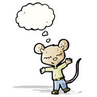 cartoon mouse wearing clothes